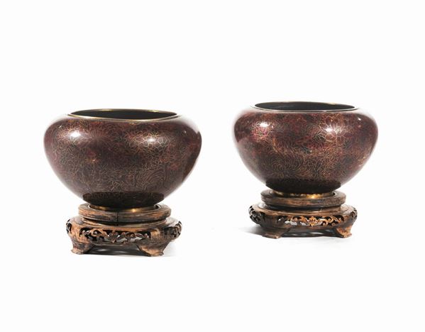 COPPIA DI VASI, CINA, SECOLO XX&nbsp;  - Asta INTERNI - Poggio Bracciolini Casa d'Aste
