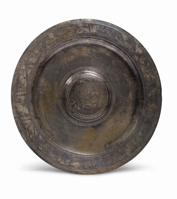 GRANDE PIATTO CIRCOLARE, SECOLO XVII/XVIII