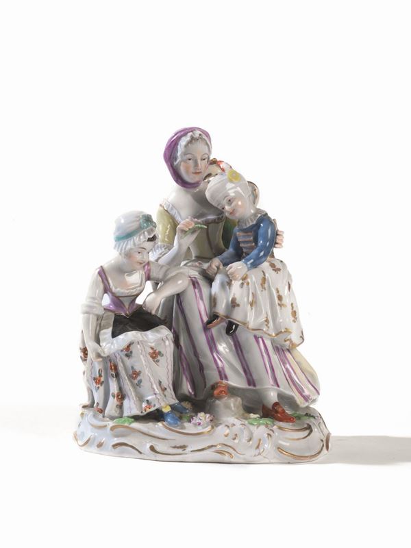 GRUPPO, MANIFATTURA DI CAPODIMONTE, FINE SECOLO XIX