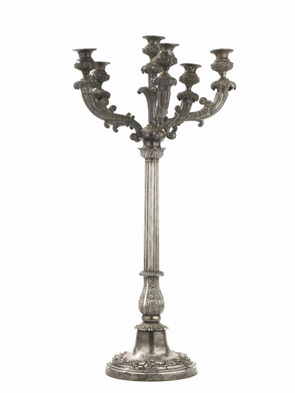 GRANDE CANDELABRO, VIENNA, 1830 CIRCA, ARGENTIERE STEPHAN MAYERHOPNER
