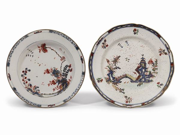 DUE PIATTI, VENEZIA, MANIFATTURA DI GEMINIANO COZZI, 1770-1780