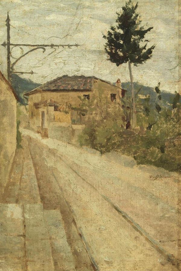 Scuola toscana del secolo XIX  - Asta INTERNI - Poggio Bracciolini Casa d'Aste