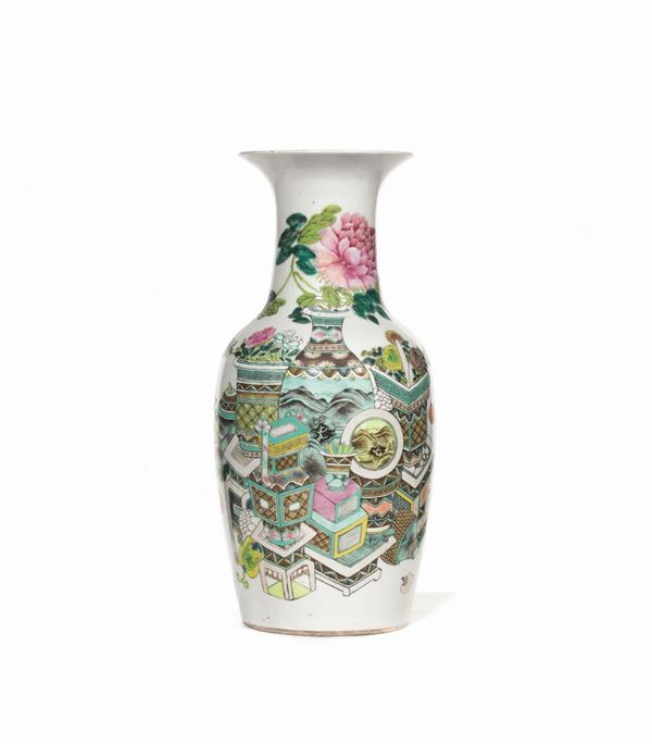 VASO, CINA, FAMIGLIA ROSA, SECOLO XIX-XX