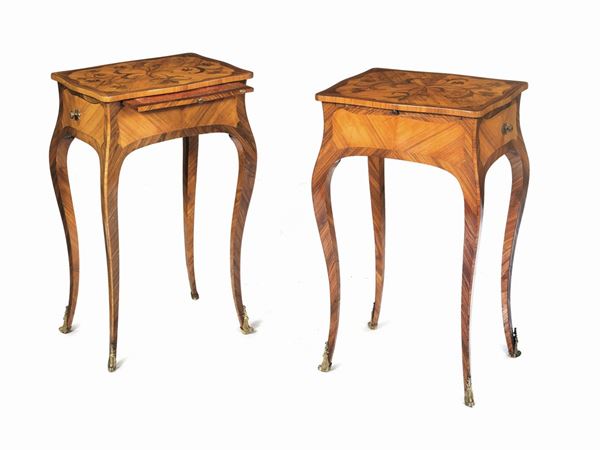 COPPIA DI TAVOLINI, FRANCIA, SECOLO XIX  - Asta INTERNI - Poggio Bracciolini Casa d'Aste