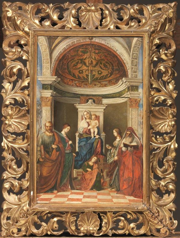 Copia da Giovanni Bellini del sec. XVIII  - Asta INTERNI - Poggio Bracciolini Casa d'Aste