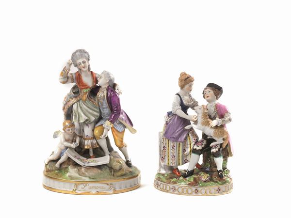 DUE GRUPPI, INIZI SEC. XX  - Asta INTERNI - Poggio Bracciolini Casa d'Aste