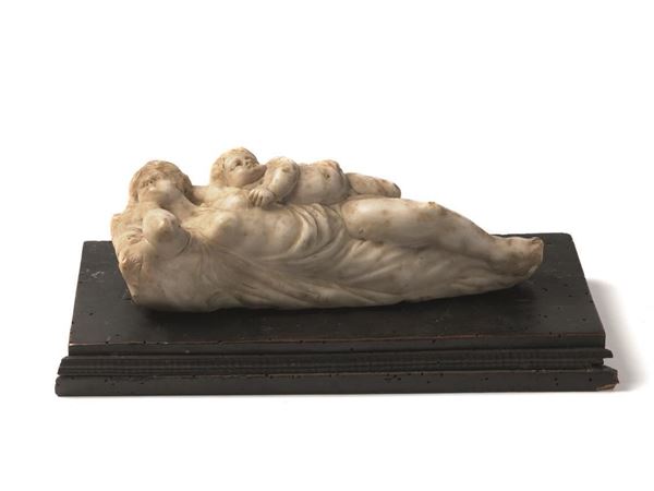 DONNA CON BAMBINO, SEC. XVIII
