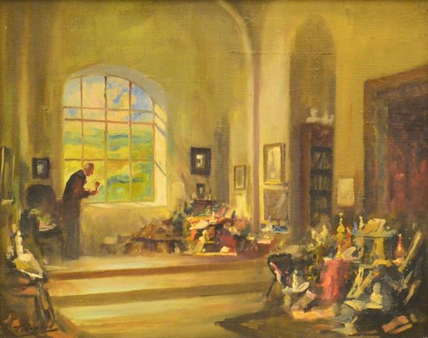 Scuola italiana, inizi sec. XX  - Asta GIOIELLI, ARREDI D'ANTIQUARIATO, DIPINTI E SCULTURE - Poggio Bracciolini Casa d'Aste