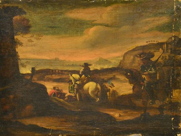 Scuola italiana, sec XIX  - Asta GIOIELLI, ARREDI D'ANTIQUARIATO, DIPINTI E SCULTURE - Poggio Bracciolini Casa d'Aste