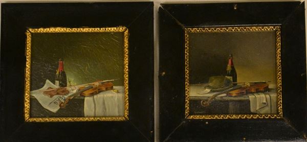 Scuola del sec. XX  - Asta GIOIELLI, ARREDI D'ANTIQUARIATO, DIPINTI E SCULTURE - Poggio Bracciolini Casa d'Aste