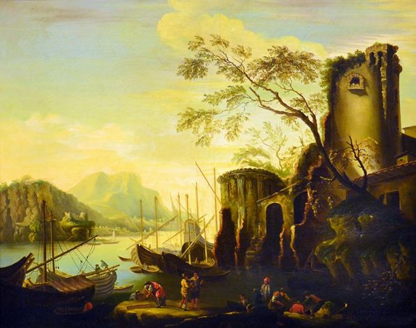 Scuola nord europea, inizi sec. XX,  - Asta GIOIELLI, ARREDI D'ANTIQUARIATO, DIPINTI E SCULTURE - Poggio Bracciolini Casa d'Aste