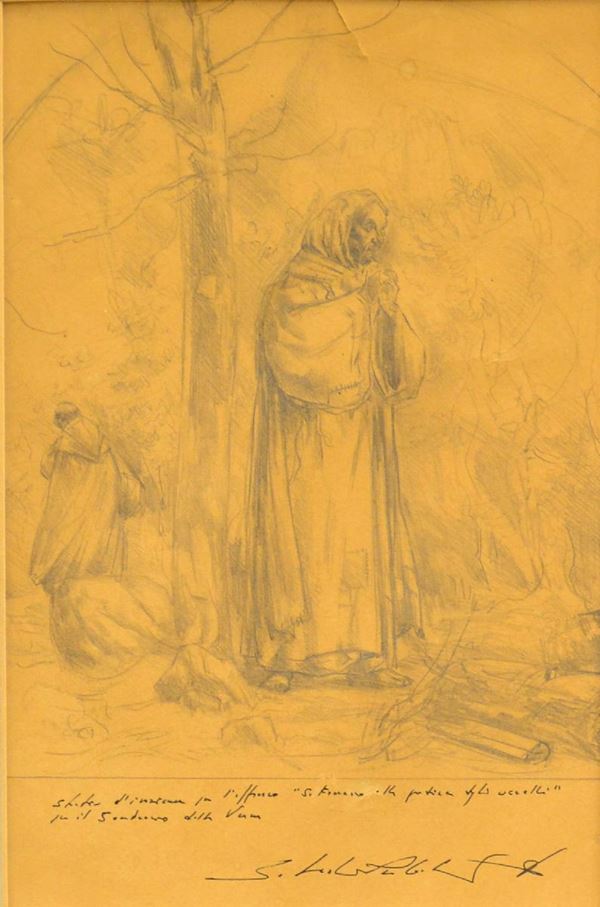 Scuola italiana, sec. XX  - Asta GIOIELLI, ARREDI D'ANTIQUARIATO, DIPINTI E SCULTURE - Poggio Bracciolini Casa d'Aste