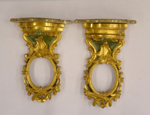Due mensole, sec. XVIII,