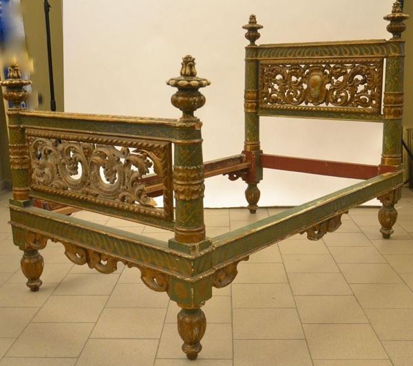 LETTO IN STILE SEICENTESCO, TOSCANA, SECOLO XIX&nbsp;&nbsp;&nbsp;&nbsp;&nbsp;&nbsp;&nbsp;&nbsp;&nbsp;&nbsp;&nbsp;&nbsp;&nbsp;&nbsp;&nbsp;&nbsp;&nbsp;&nbsp;&nbsp;&nbsp;&nbsp;&nbsp;&nbsp;&nbsp;&nbsp;&nbsp;&nbsp;