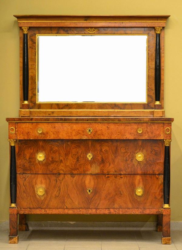 Cassettone con specchiera, Impero,