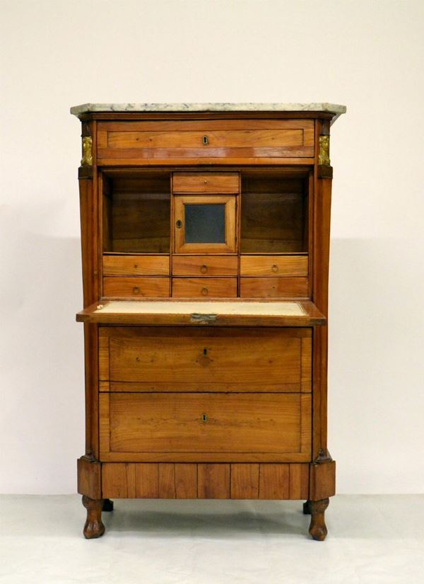 Secreteire, Impero sec. XIX, in ciliegio,