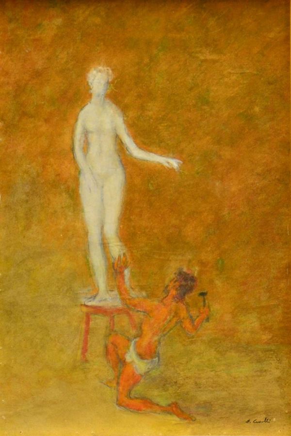 Emanuele Cavalli  - Asta GIOIELLI, ARREDI D'ANTIQUARIATO, DIPINTI E SCULTURE - Poggio Bracciolini Casa d'Aste