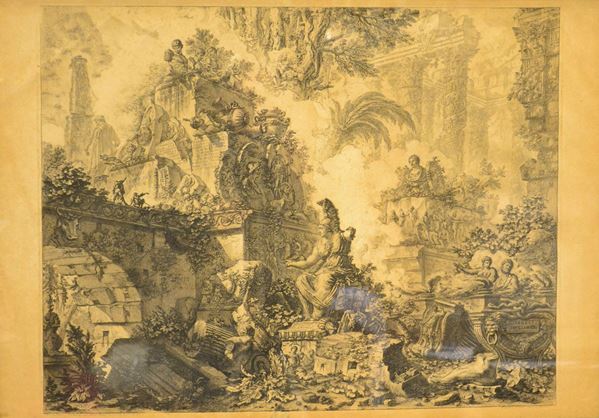 Incisione del Piranesi, sec. XVIII