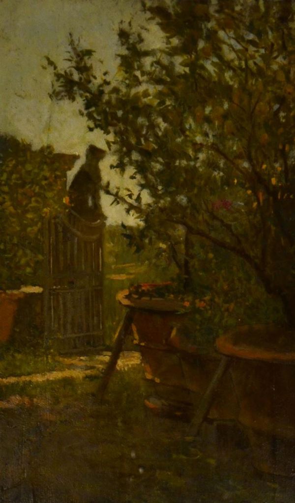 Scuola toscana, sec. XX  - Asta GIOIELLI, ARREDI D'ANTIQUARIATO, DIPINTI E SCULTURE - Poggio Bracciolini Casa d'Aste