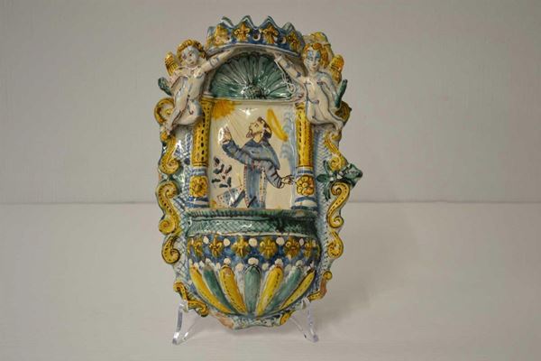 ACQUASANTIERA, ITALIA MERIDIONALE, SECOLO XIX&nbsp;&nbsp;&nbsp;&nbsp;&nbsp;&nbsp;&nbsp;&nbsp;&nbsp;&nbsp;&nbsp;&nbsp;&nbsp;&nbsp;&nbsp;&nbsp;&nbsp;&nbsp;&nbsp;&nbsp;&nbsp;&nbsp;&nbsp;&nbsp;&nbsp;&nbsp;&nbsp;&nbsp;&nbsp;  - Asta GIOIELLI, ARREDI D'ANTIQUARIATO, DIPINTI E SCULTURE - Poggio Bracciolini Casa d'Aste