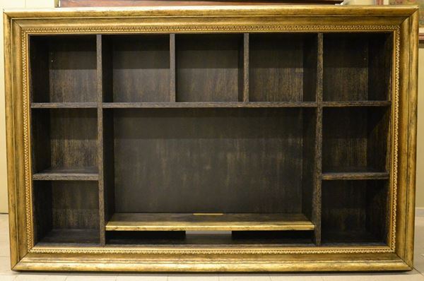 Libreria, anni 90, in rovere laccato,