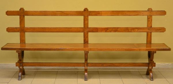 Panca, in rovere, schianale a stecche, cm 222x38x95&nbsp;&nbsp;&nbsp;&nbsp;&nbsp;&nbsp;&nbsp;&nbsp;&nbsp;&nbsp;&nbsp;&nbsp;&nbsp;&nbsp;&nbsp;&nbsp;&nbsp;&nbsp;&nbsp;&nbsp;&nbsp;&nbsp;&nbsp;