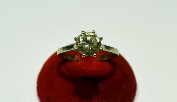ANELLO ORO BIANCO E DIAMANTE