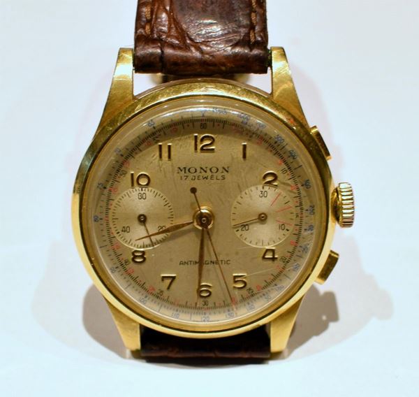 OROLOGIO  DA POLSO, MONON, CHRONO, ANNI '50                             