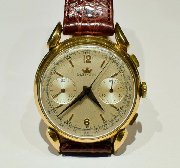 OROLOGIO DA POLSO MARVIN , CHRONO, ANNI '50                               