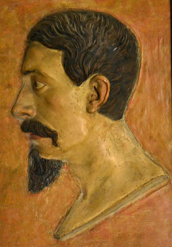 Altorilievo, sec. XIX, in terracotta, raffigurante