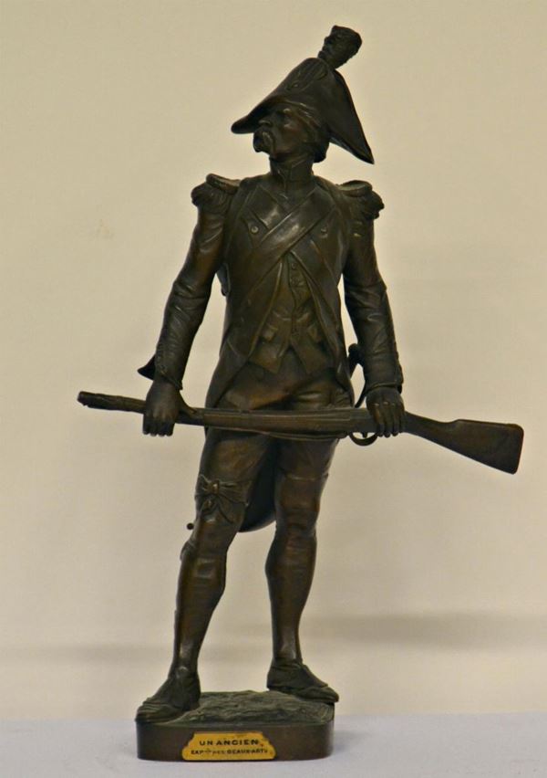 Scultura, sec. XX, in bronzo, raffigurante