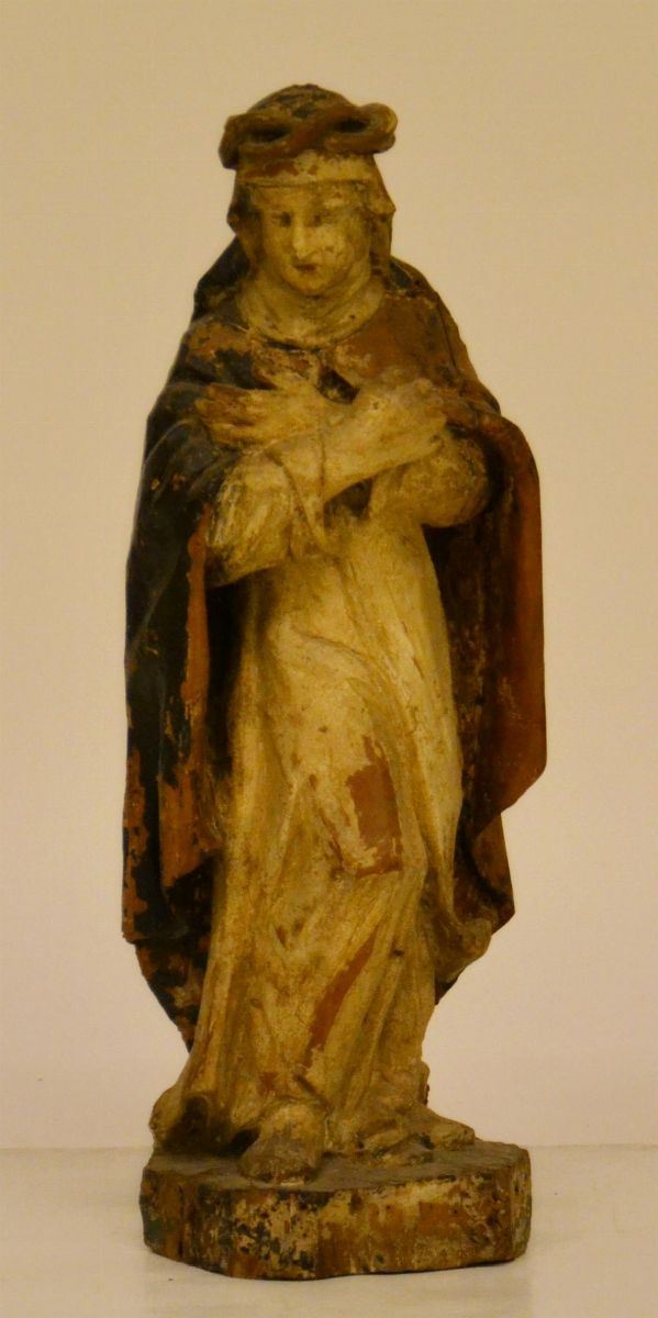 Scultura, sec. XVIII, in legno policromo,