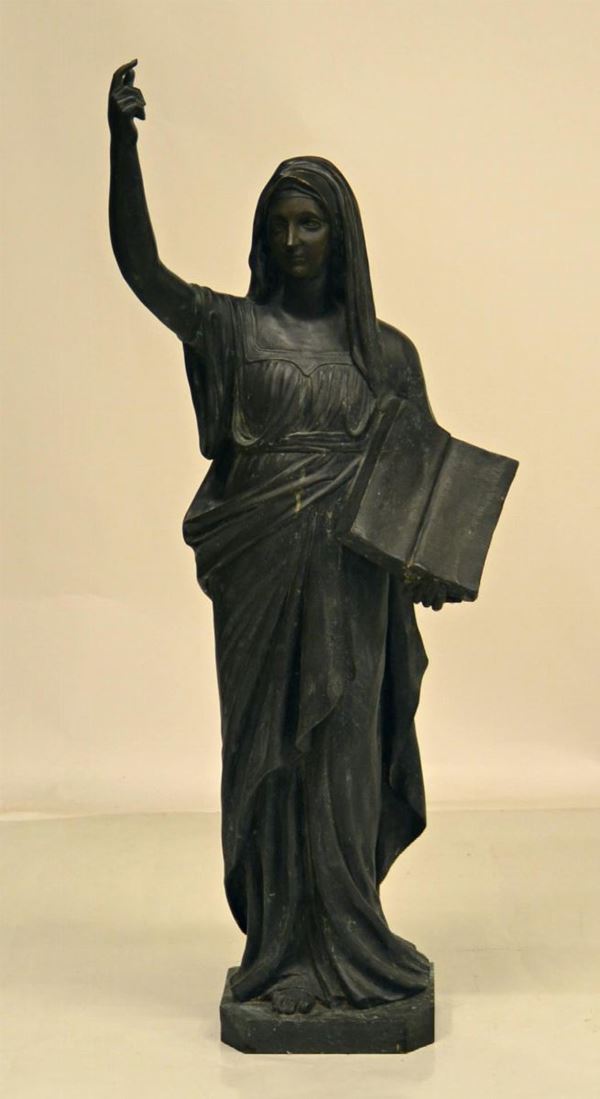 Scultura inizi sec. XX, in bronzo, raffigurante