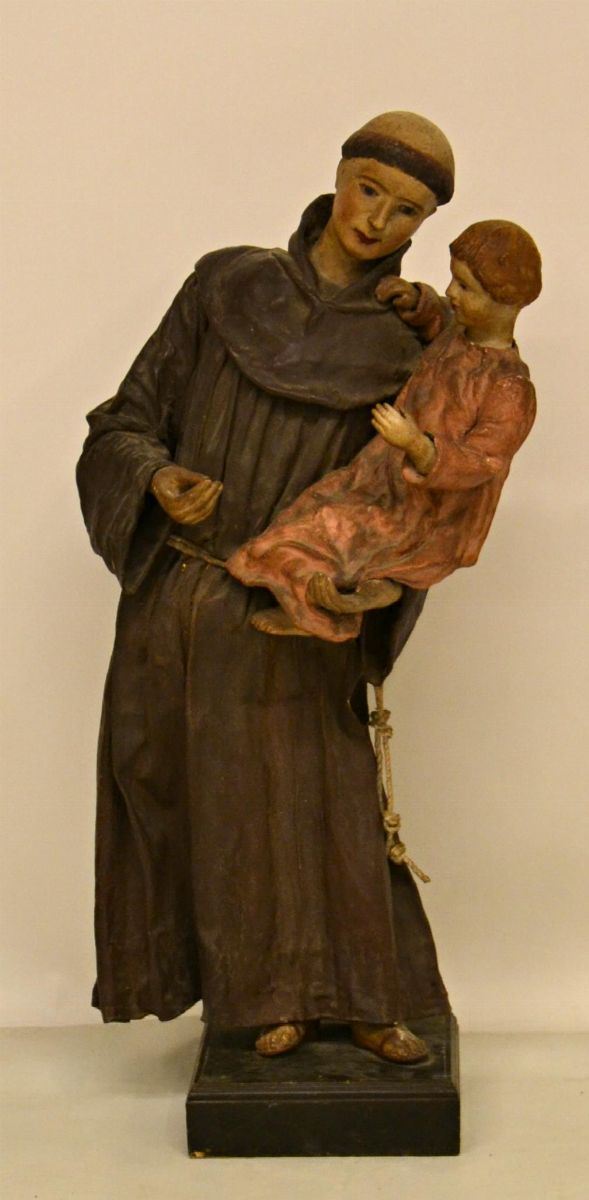 Scultura, sec. XIX, in cartapesta e legno,