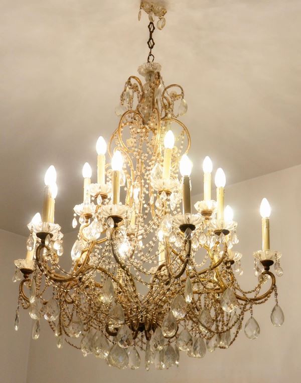 Lumiera, inizi sec. XX, in metallo dorato