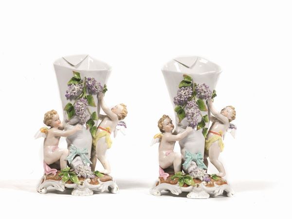 COPPIA DI VASI DA FIORI, GERMANIA, SECOLO XX