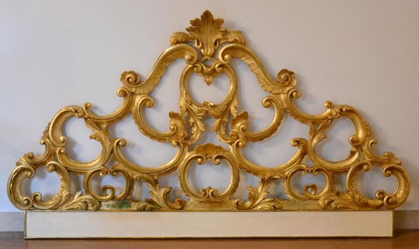 Testata di letto, inizi sec. XX, in legno