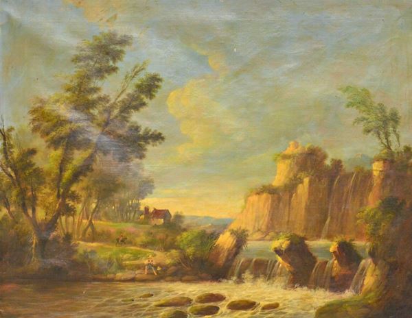 Scuola nord europea, sec. XIX  - Asta GIOIELLI, SCULTURE, DIPINTI, ARREDI E OGGETTI D'ARTE - Poggio Bracciolini Casa d'Aste