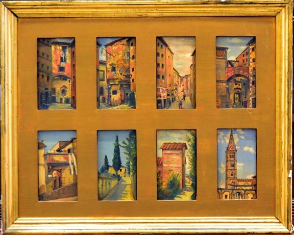 Scuola italiana, sec. XX  - Asta GIOIELLI, SCULTURE, DIPINTI, ARREDI E OGGETTI D'ARTE - Poggio Bracciolini Casa d'Aste