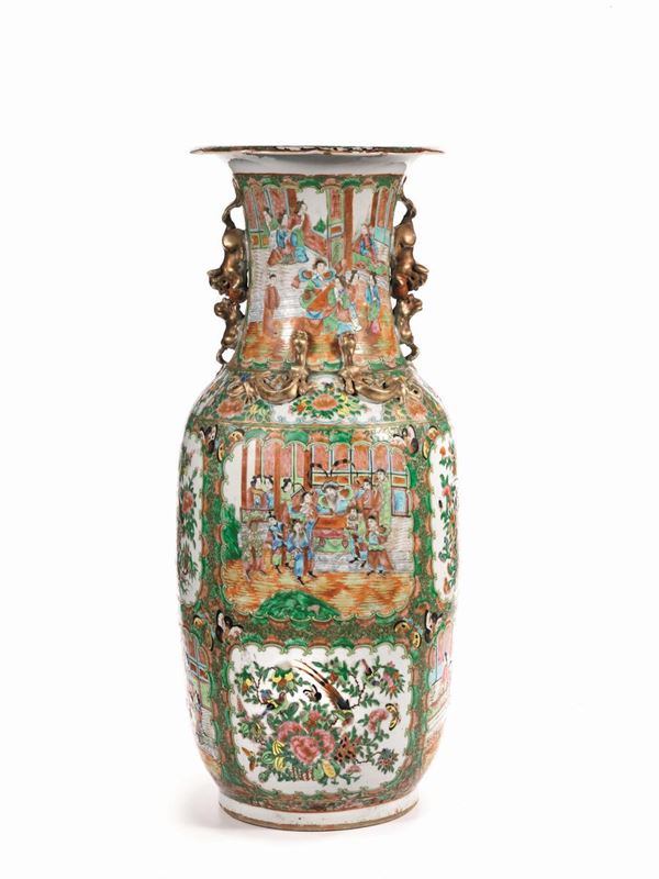 VASO CANTON, CINA, DINASTIA QING, SEC. XIX