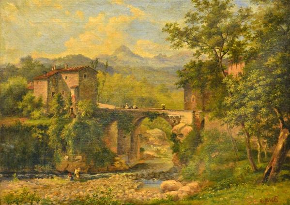 Scuola italiana, inizi sec. XX  - Asta GIOIELLI, SCULTURE, DIPINTI, ARREDI E OGGETTI D'ARTE - Poggio Bracciolini Casa d'Aste