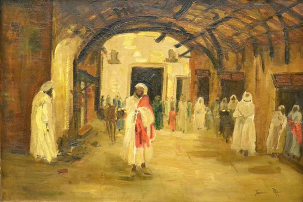 Scuola del sec. XX  - Asta GIOIELLI, SCULTURE, DIPINTI, ARREDI E OGGETTI D'ARTE - Poggio Bracciolini Casa d'Aste