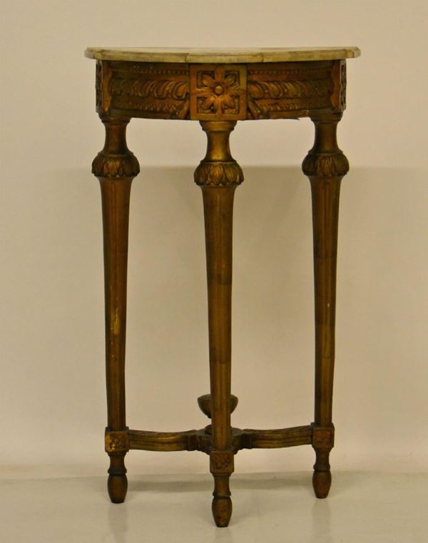Piccola consolle, Luigi XVI, in legno sagomato