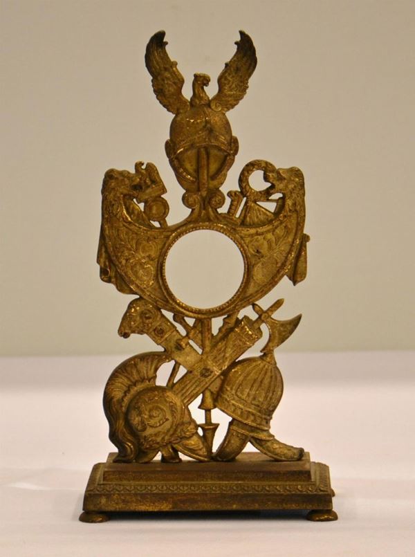 Mostra di orologio, sec. XIX, in metallo