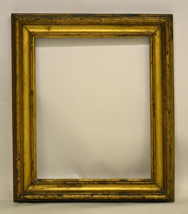 Cornice, sec. XVIII, in legno dorato,