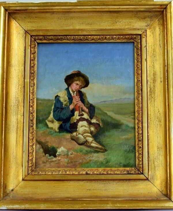 Scuola del sec. XIX  - Asta GIOIELLI, SCULTURE, DIPINTI, ARREDI E OGGETTI D'ARTE - Poggio Bracciolini Casa d'Aste