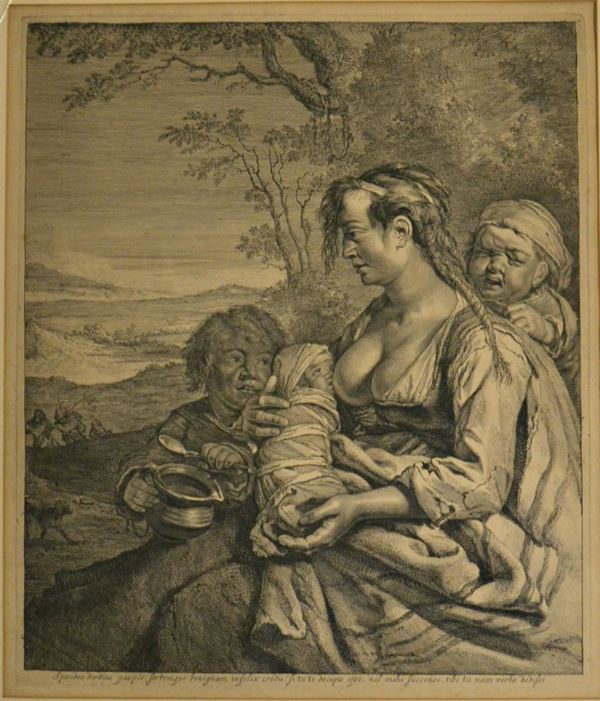 Scuola italiana, sec. XIX  - Asta GIOIELLI, SCULTURE, DIPINTI, ARREDI E OGGETTI D'ARTE - Poggio Bracciolini Casa d'Aste