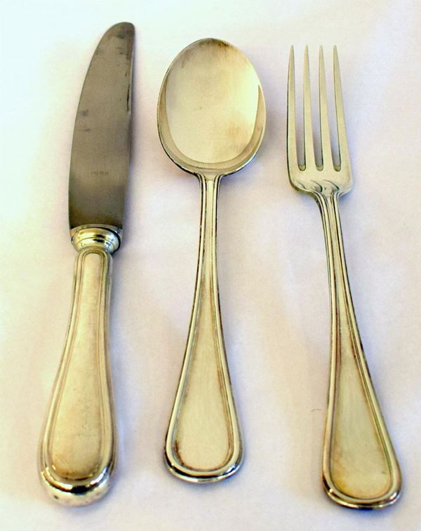 SERVITO DI POSATE , SEC. XX  - Asta ANTIQUARIATO, COLLEZIONISMO E GIOIELLI - Poggio Bracciolini Casa d'Aste
