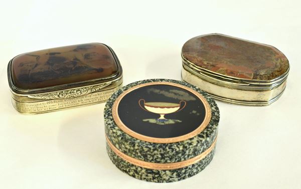 TRE TABACCHIERE, FINE SEC. XIX /XX                                             - Asta ANTIQUARIATO, COLLEZIONISMO E GIOIELLI - Poggio Bracciolini Casa d'Aste
