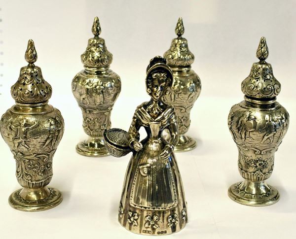 QUATTRO SPARGISALE , NORD EUROPA , INIZI SEC. XX&nbsp;&nbsp;&nbsp;&nbsp;&nbsp;&nbsp;&nbsp;&nbsp;&nbsp;&nbsp;&nbsp;&nbsp;&nbsp;&nbsp;&nbsp;&nbsp;&nbsp;&nbsp;&nbsp;&nbsp;&nbsp;&nbsp;&nbsp;&nbsp;&nbsp;&nbsp;  - Asta ANTIQUARIATO, COLLEZIONISMO E GIOIELLI - Poggio Bracciolini Casa d'Aste